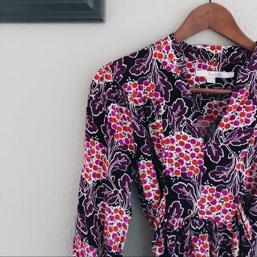 BODEN Floral Dress SZ UK12 US8 Autumn